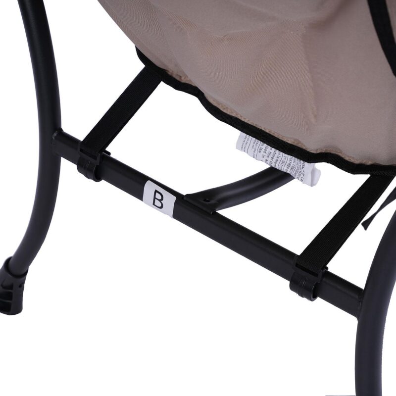 Bybafun Midcentury Light Gray Accent Chair - Image 5