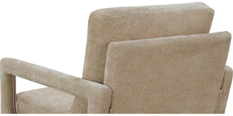 CESICIA Modern Beige Chenille Accent Chair - Image 7