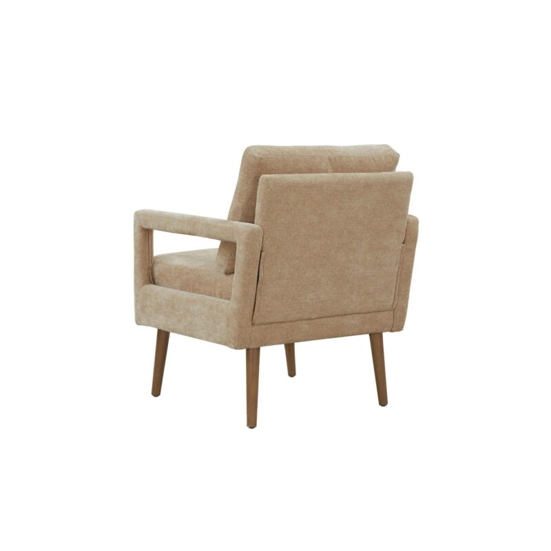 CESICIA Modern Beige Chenille Accent Chair - Image 3