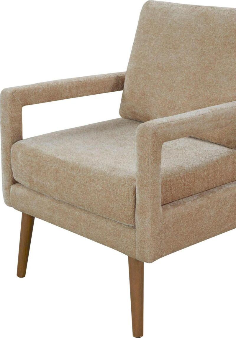 CESICIA Modern Beige Chenille Accent Chair - Image 9