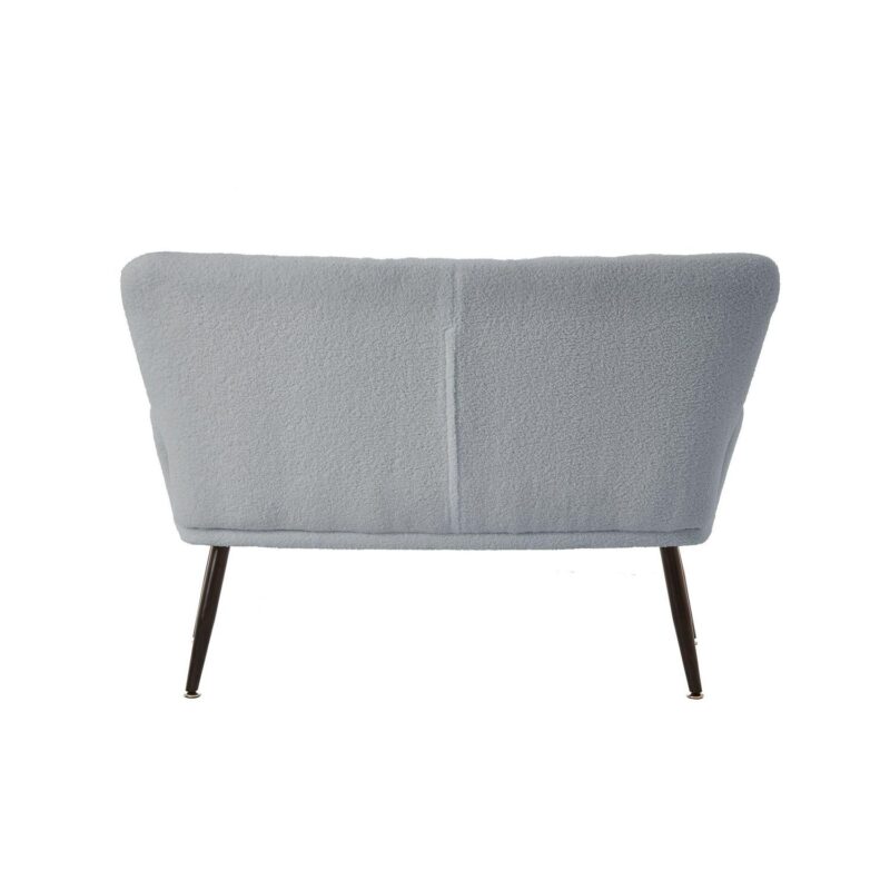 CESICIA Modern Light Blue Velvet Accent Chair - Image 3