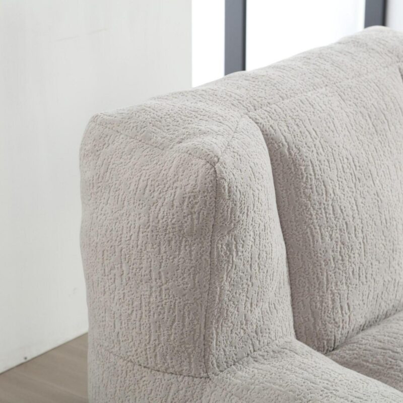 CESICIA Modern Light Gray Chenille Accent Chair - Image 10