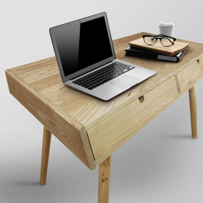 Casual Home Freedom 40-Inches Brown Modern/Contemporary Oak Computer desk - Image 6