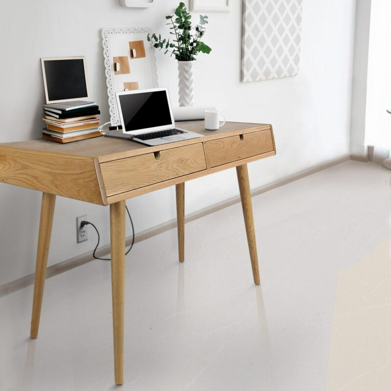 Casual Home Freedom 40-Inches Brown Modern/Contemporary Oak Computer desk - Image 5