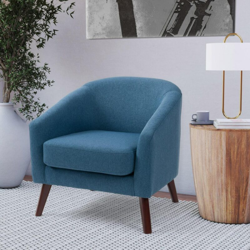 CorLiving Elewood Modern Blue Club Chair - Image 4