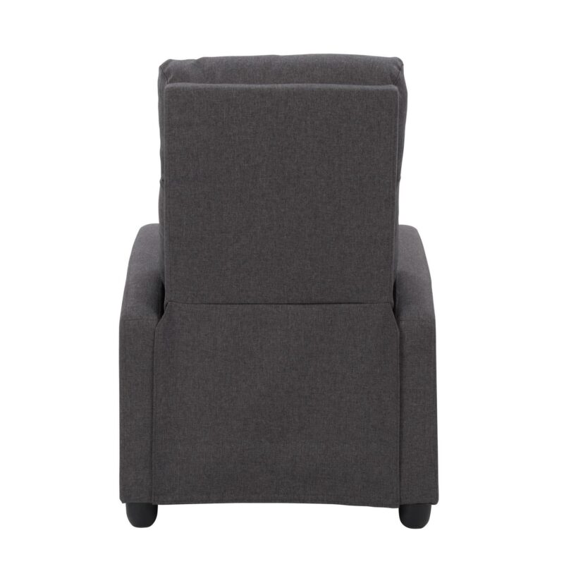 CorLiving Oren Dark Grey Polyester Upholstered Recliner - Image 9