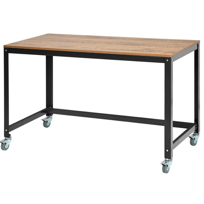 Costway 23.5-Inches Brown Modern/Contemporary Computer desk