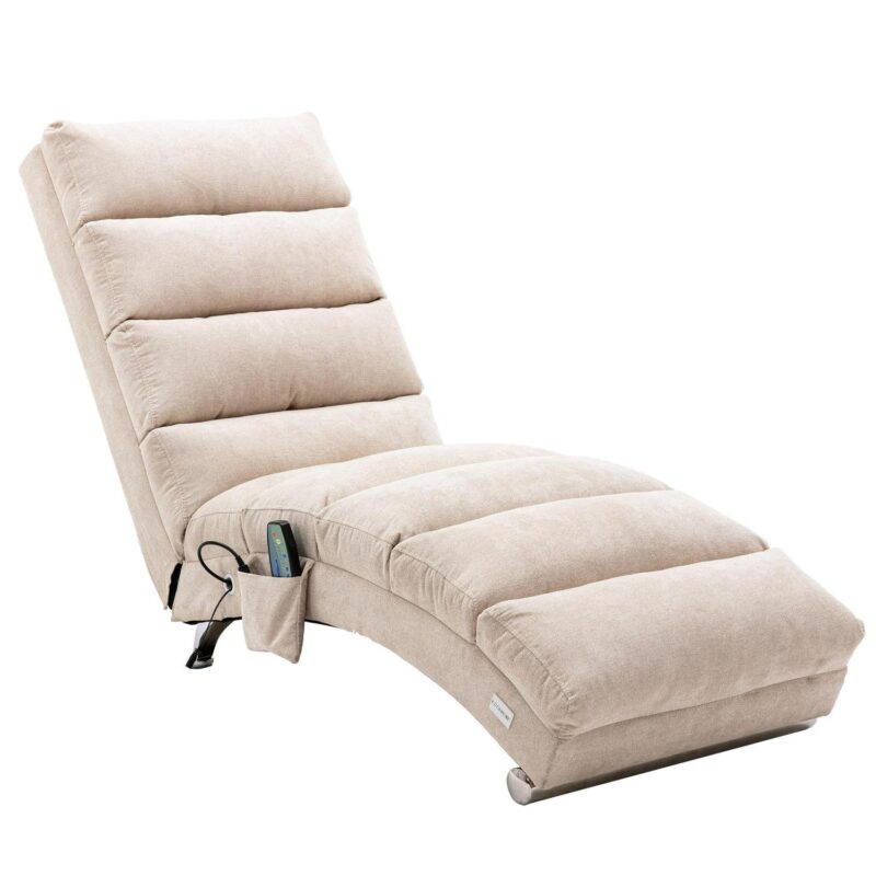 Damerin Modern Beige Linen Accent Chair