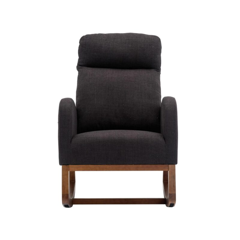Damerin Modern Black Rocking Chair - Image 2