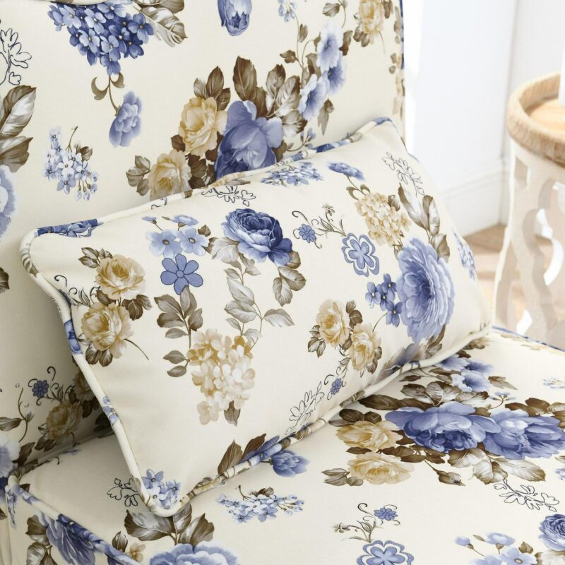 Damerin Modern Blue Flannel Accent Chair - Image 8