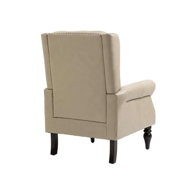 Damerin Modern Camel Faux leather Accent Chair - Image 5