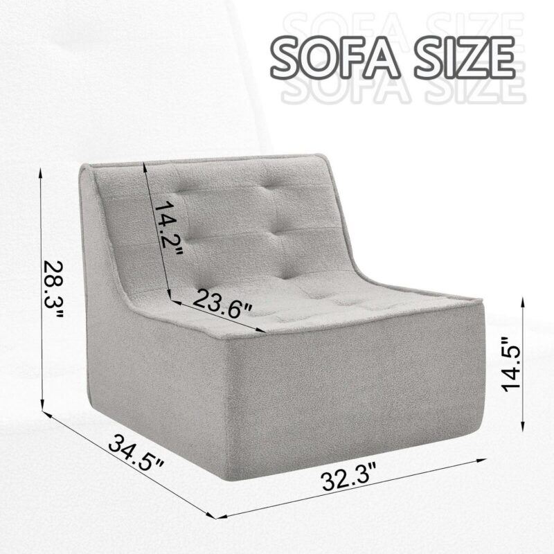Damerin Modern Gray Velvet Accent Chair - Image 5