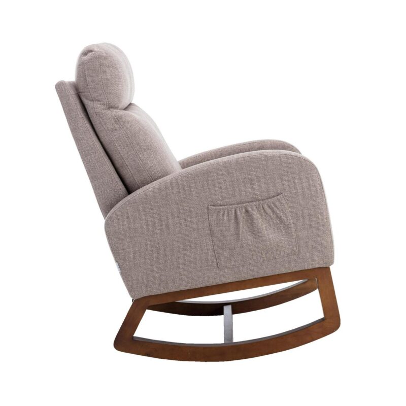 Damerin Modern Gray Rocking Chair - Image 4