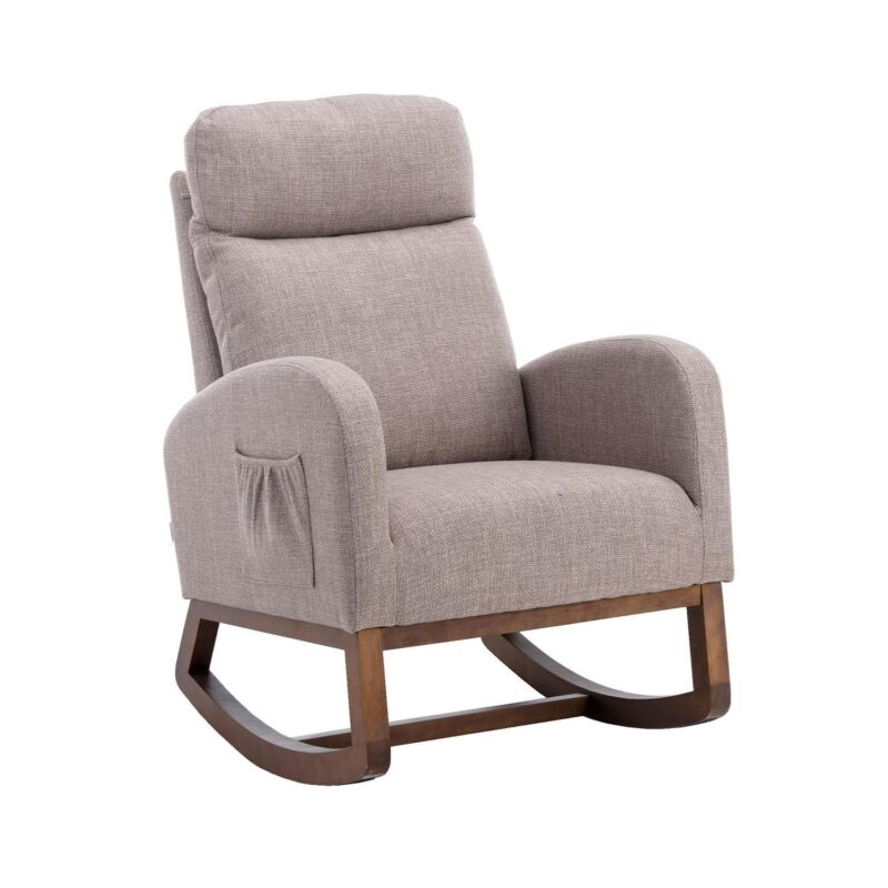 Damerin Modern Gray Rocking Chair
