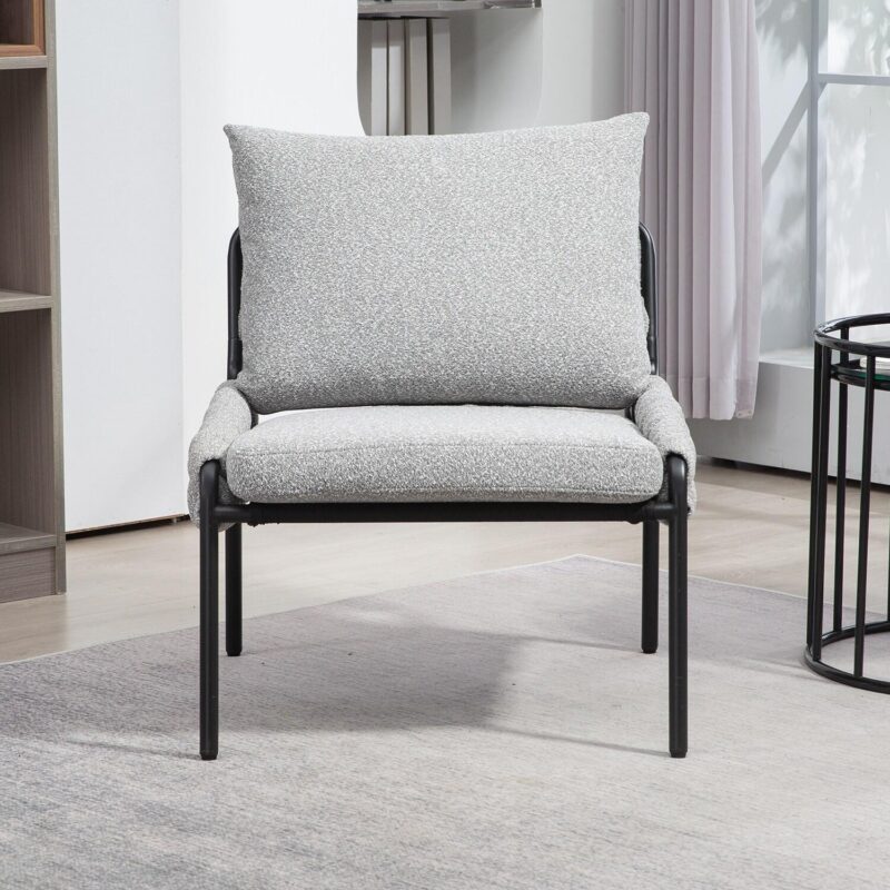 Damerin Modern Grey Accent Chair - Image 8