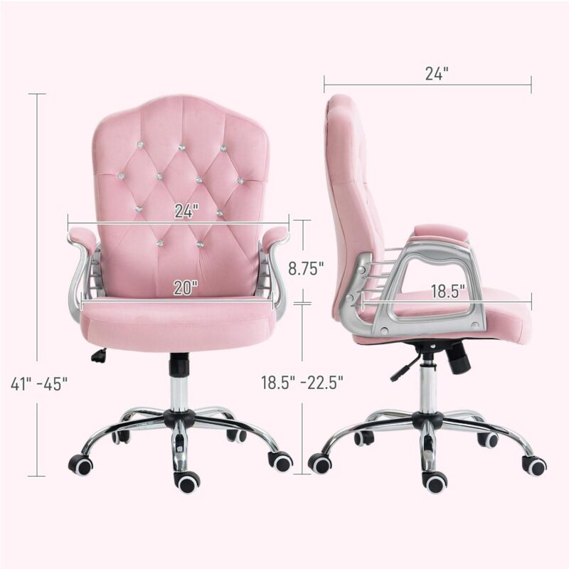 Damerin Modern Pink Swivel Accent Chair - Image 7