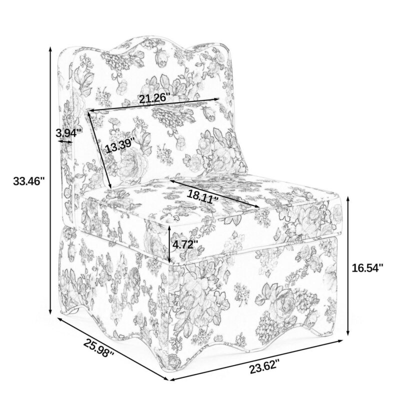 Damerin Modern Pink Flannel Accent Chair - Image 4