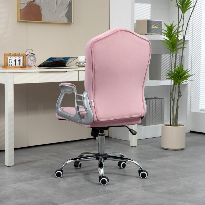 Damerin Modern Pink Swivel Accent Chair - Image 9