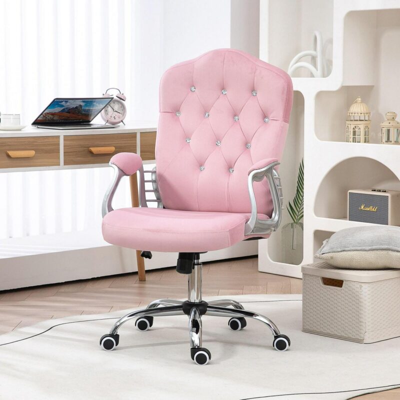 Damerin Modern Pink Swivel Accent Chair - Image 4