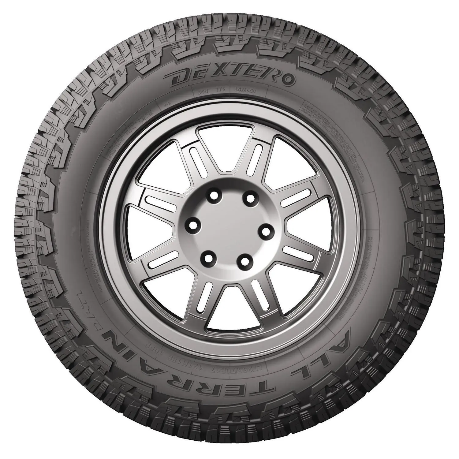 Dextero DAT1 All Terrain P265/70r16 111T Fits: 2015 Toyota Tacoma TRD Pro, 2000-06 Toyota Tundra SR5 2 Dextero DAT1 All Terrain P265/70r16 111T Fits: 2015 Toyota Tacoma TRD Pro, 2000-06 Toyota Tundra SR5 - Image 2