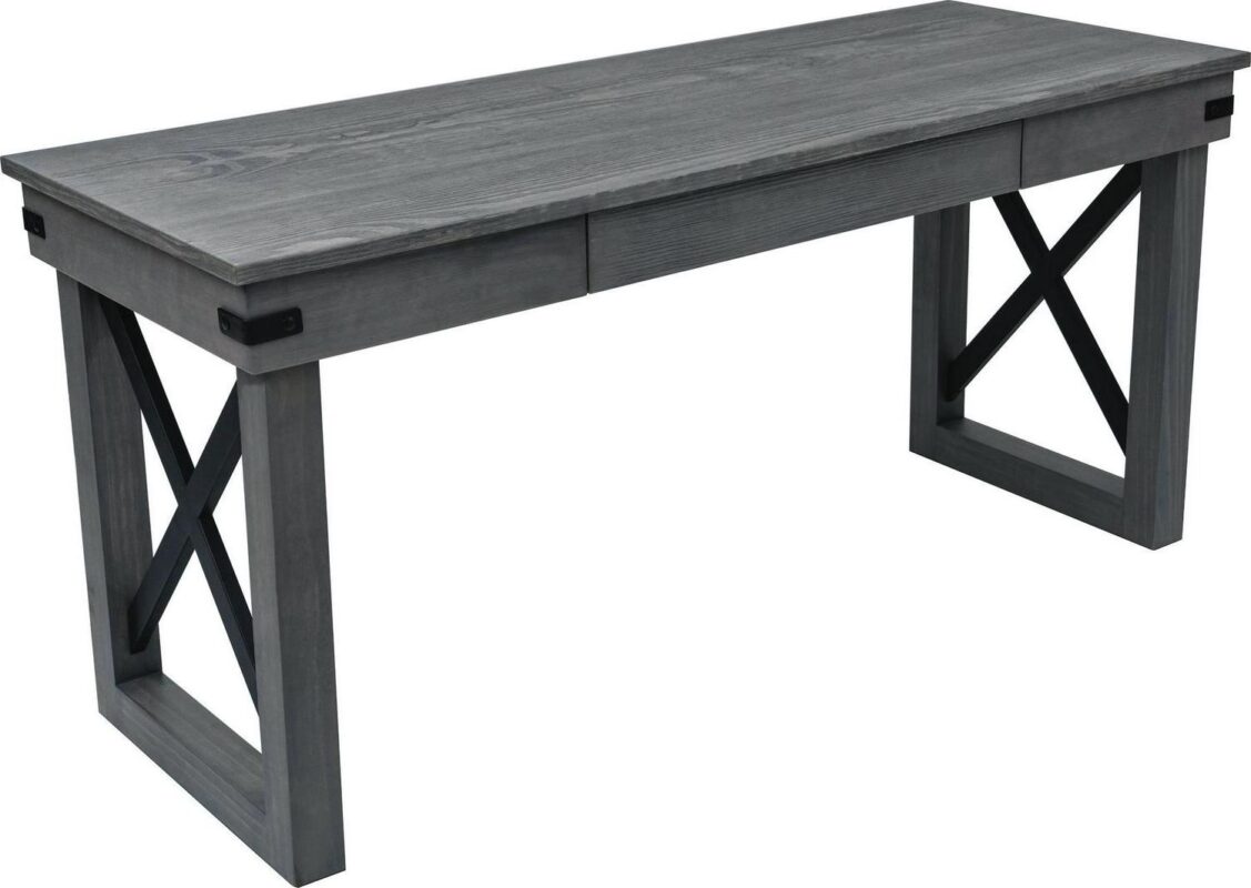 DuraMax Building Products Felix 62-Inches Gray Modern/Contemporary Computer desk