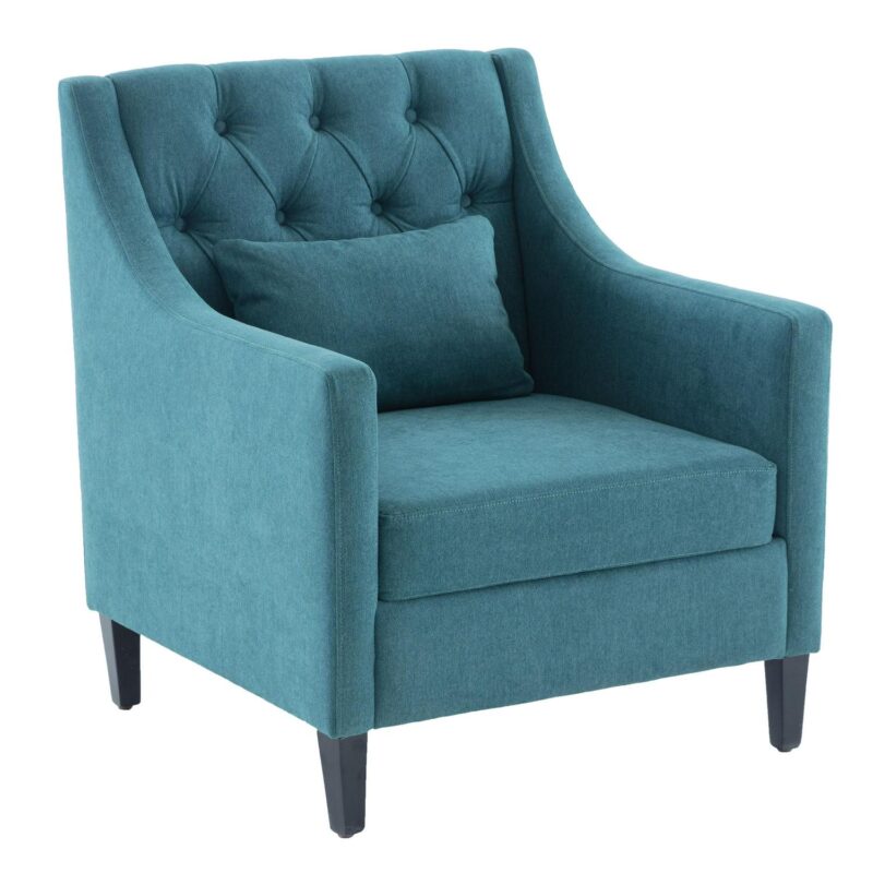 EXTRAUP Modern Teal Accent Chair - Image 6