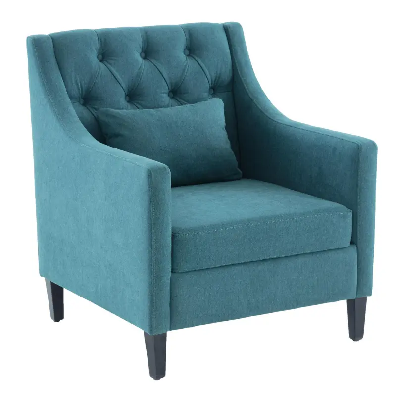 EXTRAUP Modern Teal Accent Chair - Image 6