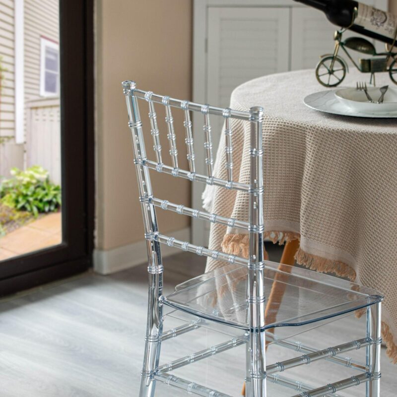 FABULAXE Modern Clear Accent Chair - Image 3