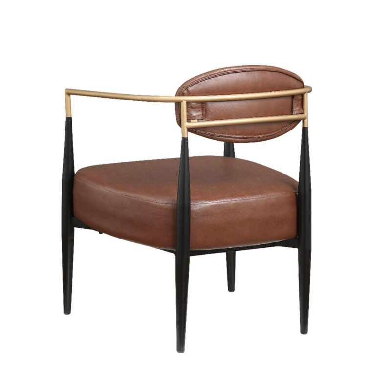 FARATI Midcentury BROWN Accent Chair - Image 3