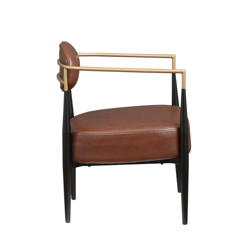FARATI Midcentury BROWN Accent Chair - Image 8