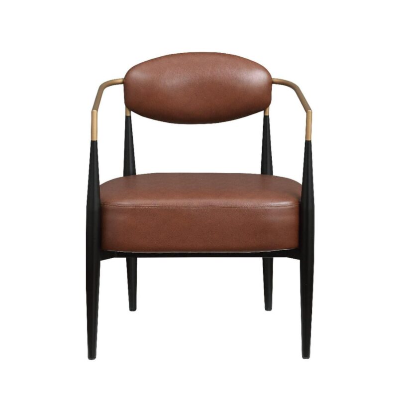 FARATI Midcentury BROWN Accent Chair - Image 2