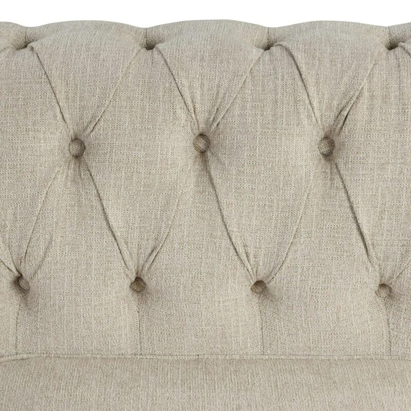 FARATI Modern BEIGE Linen Accent Chair - Image 8
