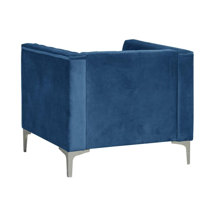 FARATI Modern Blue Accent Chair - Image 3