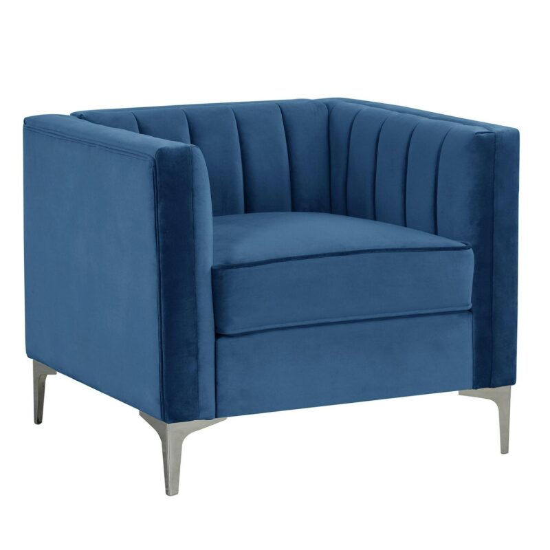 FARATI Modern Blue Accent Chair