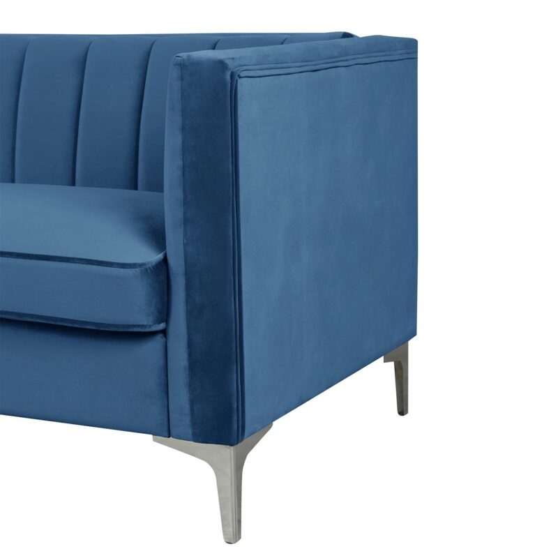 FARATI Modern Blue Accent Chair - Image 4