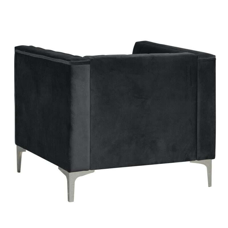 FARATI Rustic Black Accent Chair - Image 5