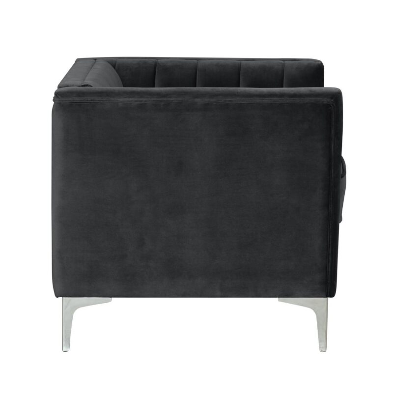 FARATI Rustic Black Accent Chair - Image 4