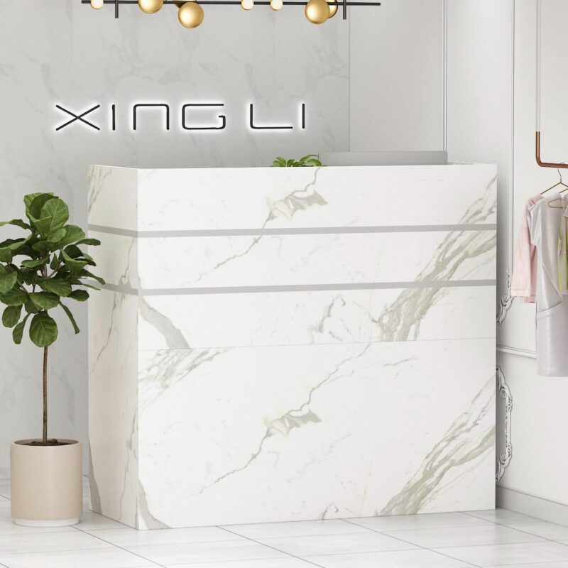 FUFU&GAGA 47.3-Inches Multiple colors/finishes Modern/Contemporary Reception desk Hutch Included