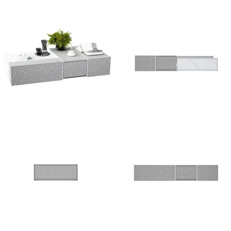 FUFU&GAGA 63-in Brown Modern/Contemporary L-shaped desk Hutch Included - Image 13
