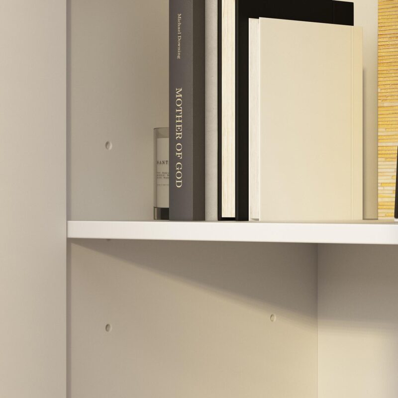 FUFU&GAGA 6 -Shelf White Office Cabinet - Image 9