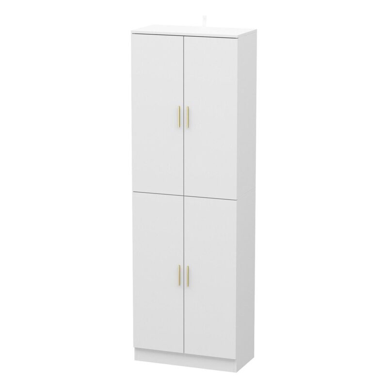 FUFU&GAGA 6 -Shelf White Office Cabinet - Image 4