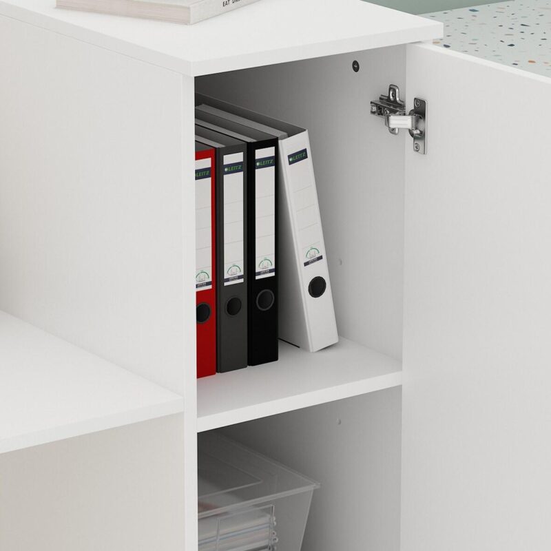 FUFU&GAGA 70.9-Inches Multiple colors/finishes Modern/Contemporary Reception desk Hutch Included - Image 8