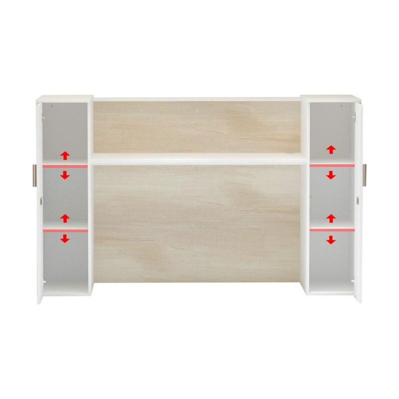 FUFU&GAGA 70.9-Inches Multiple colors/finishes Modern/Contemporary Reception desk Hutch Included - Image 9
