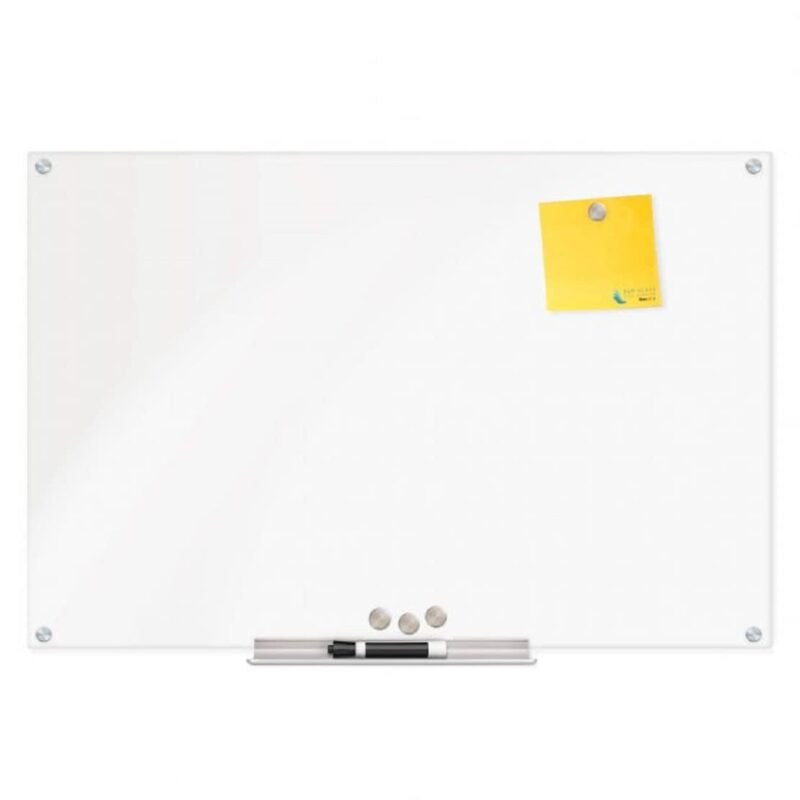 Fab Glass and Mirror 48-Inches W x 36-Inches H Magnetic Dry erase board