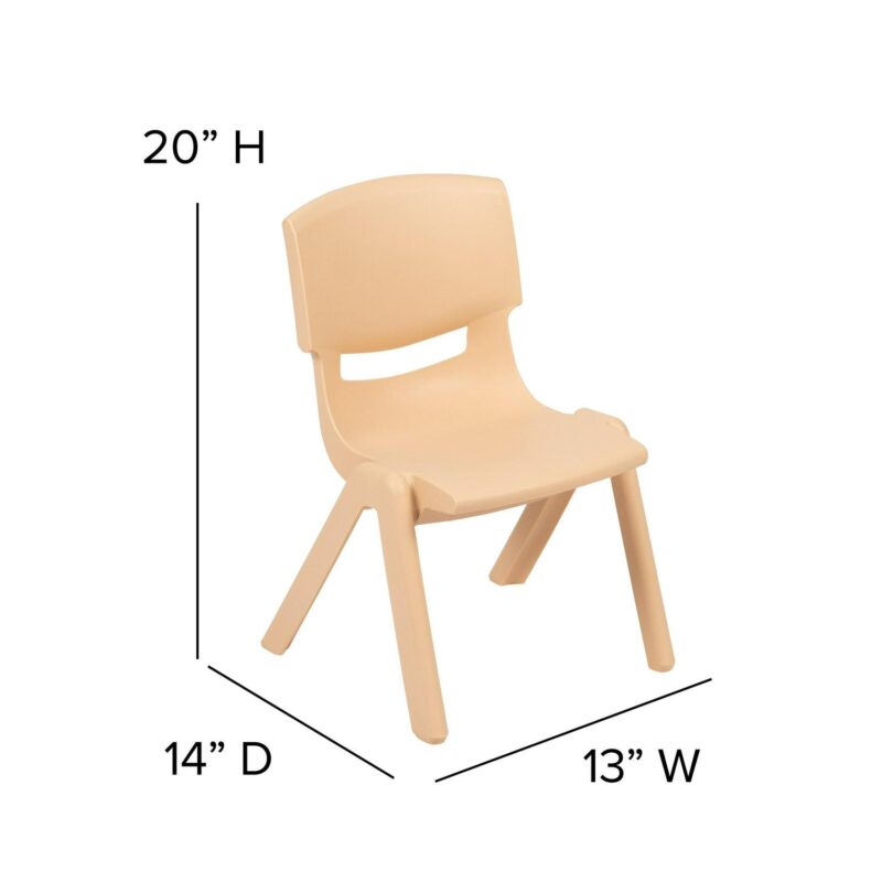 Flash Furniture 10 Farmhouse Natural Accent Chair - Image 7