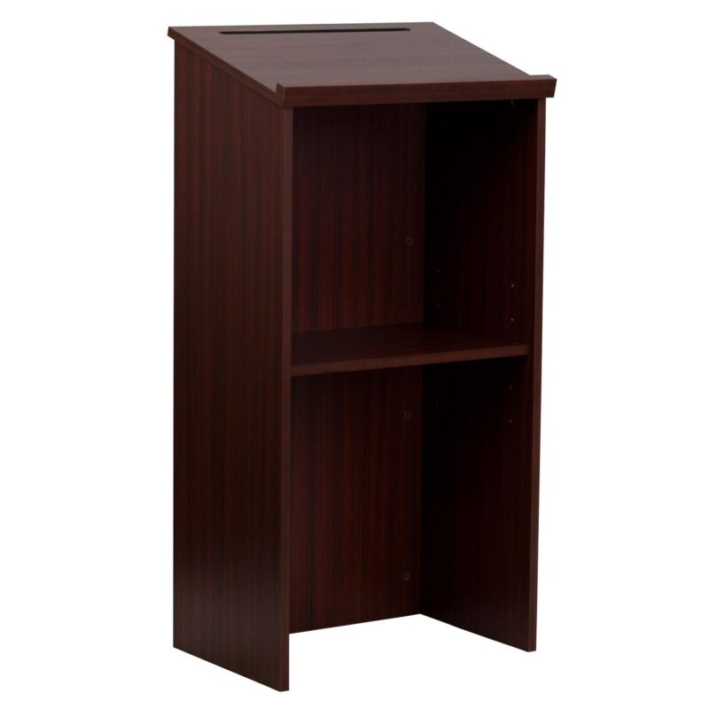Flash Furniture 23.0-Inches Brown Modern/Contemporary Standing desk