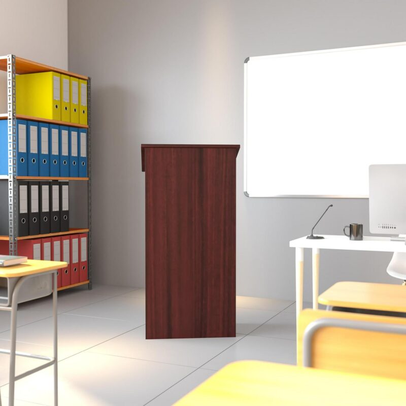 Flash Furniture 23.0-Inches Brown Modern/Contemporary Standing desk - Image 2