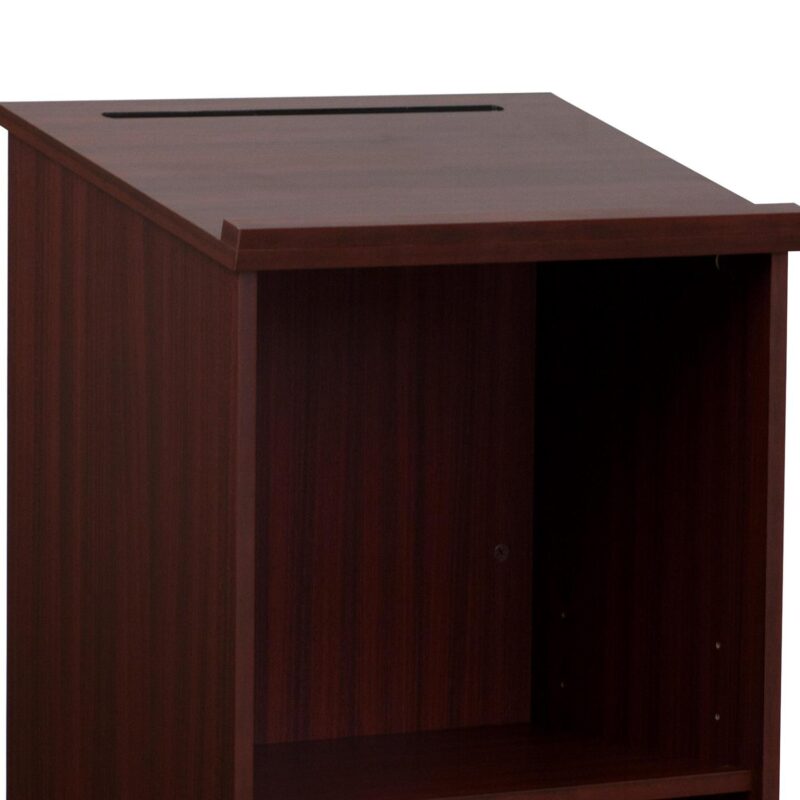 Flash Furniture 23.0-Inches Brown Modern/Contemporary Standing desk - Image 9