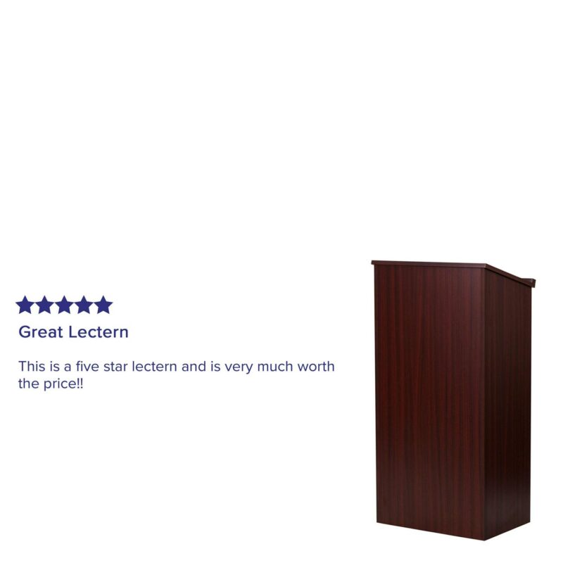 Flash Furniture 23.0-Inches Brown Modern/Contemporary Standing desk - Image 4