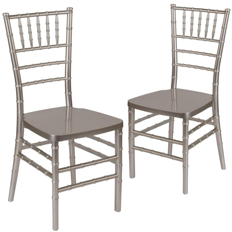 Flash Furniture 2 Modern Pewter Accent Chair